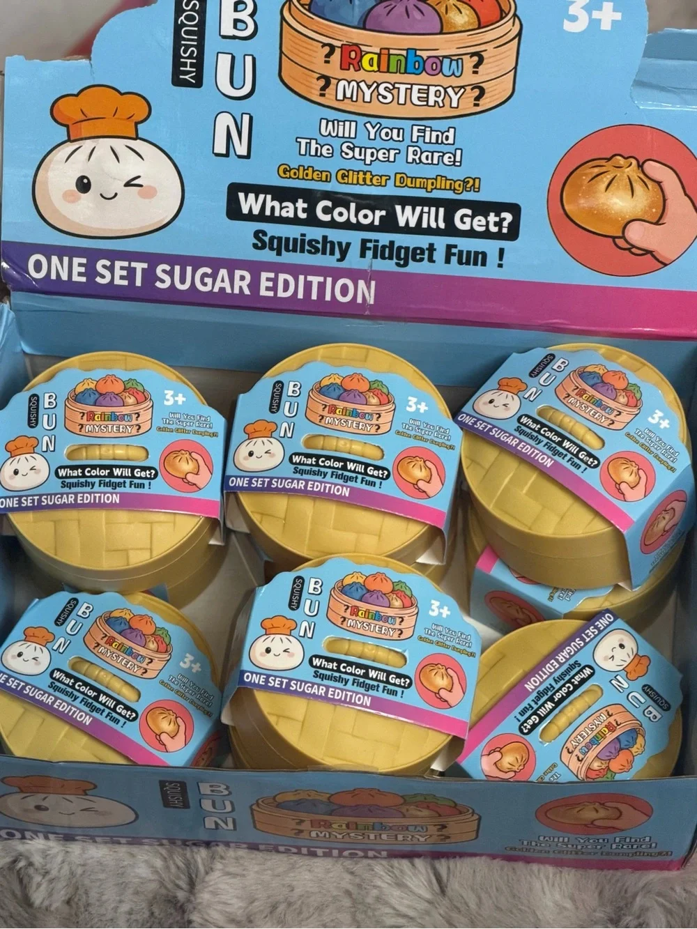 Rainbow Mystery Squishy Bun 